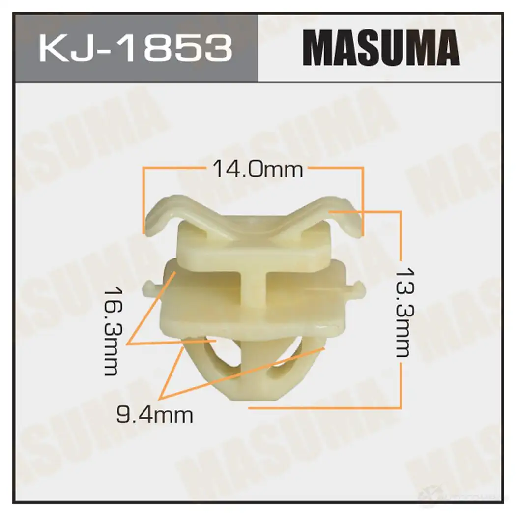 Клипса пластиковая MASUMA 1422886308 8CY1 618 KJ-1853
