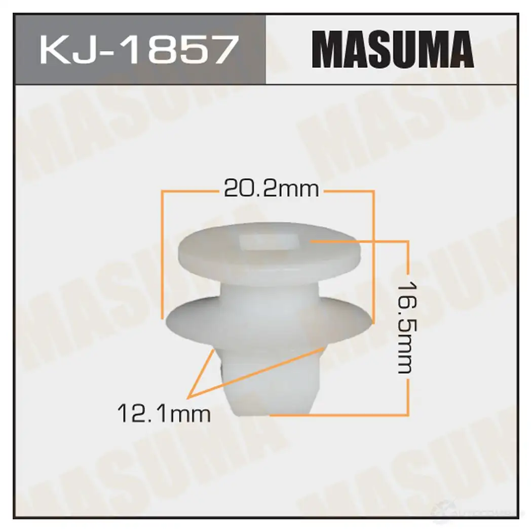 Клипса пластиковая MASUMA FI8 4P KJ-1857 1422886306