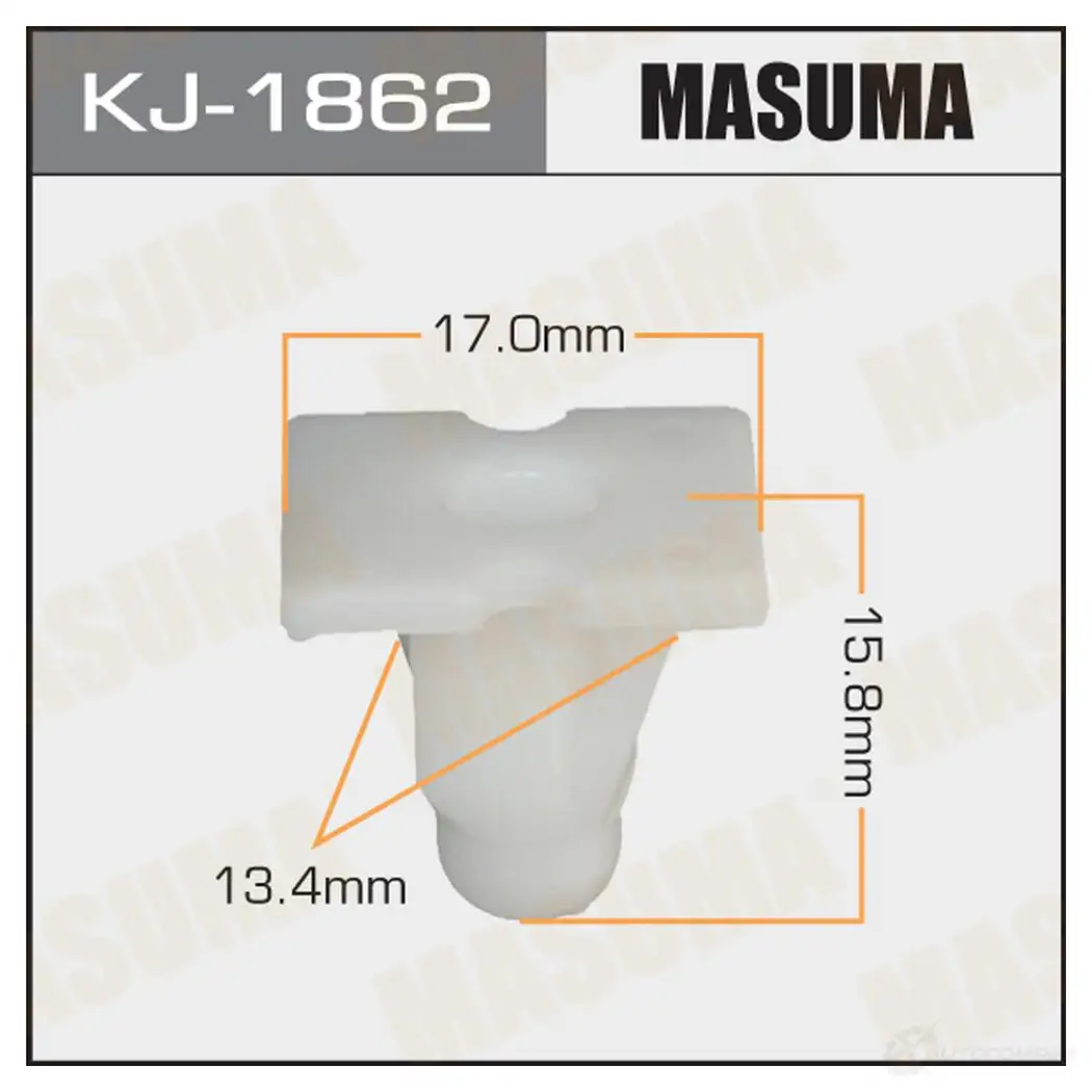 Клипса пластиковая MASUMA KJ-1862 1422886304 M SBDED