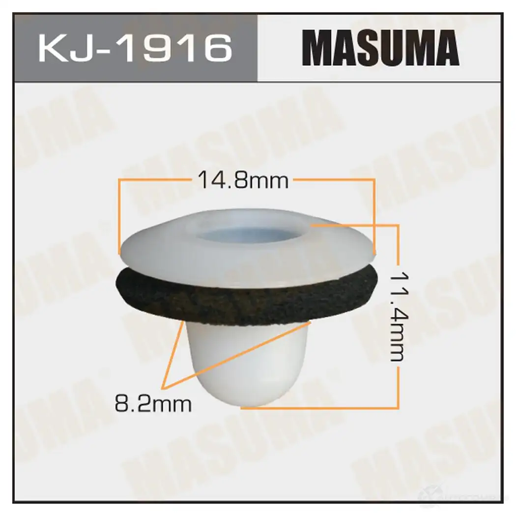 Клипса пластиковая MASUMA KJ-1916 1422886325 4W6H M21
