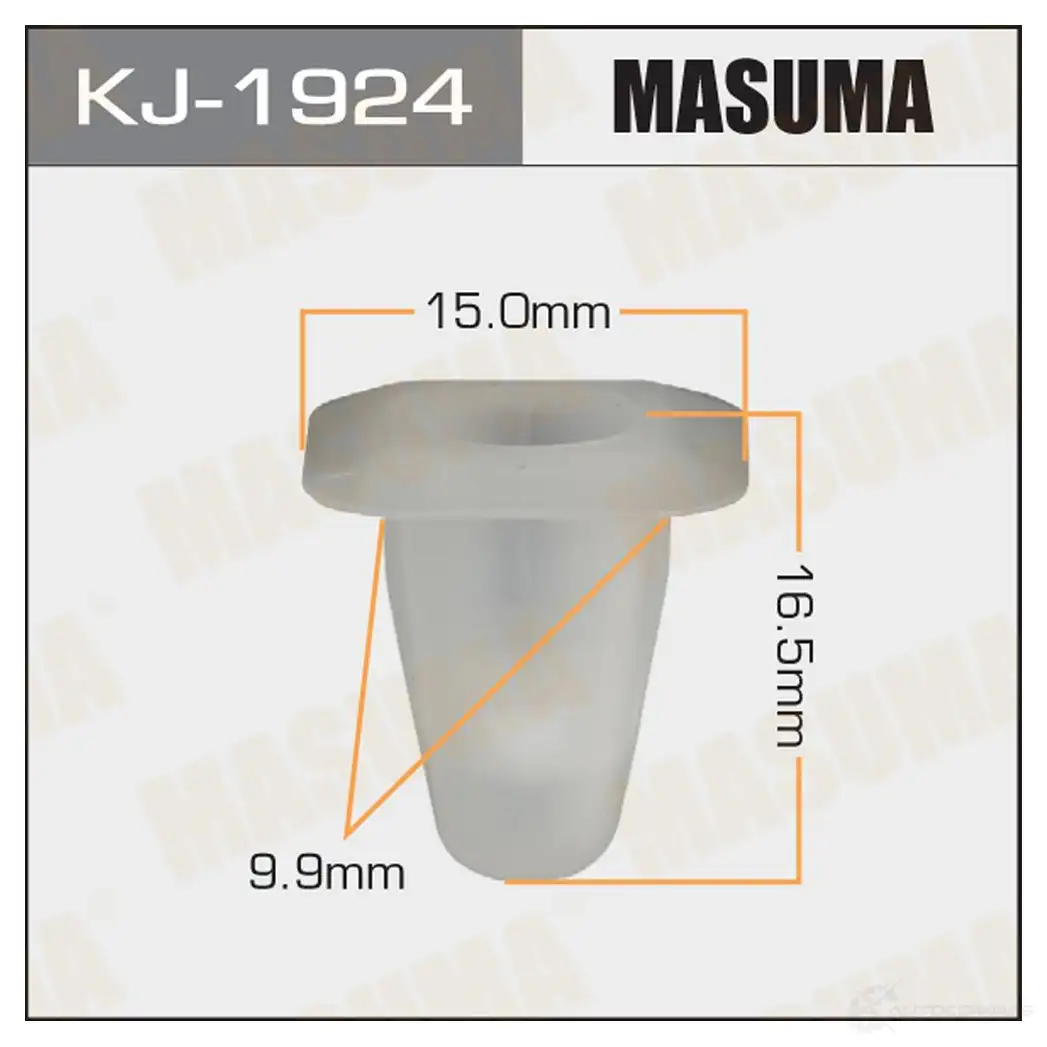 Клипса пластиковая MASUMA ELR U1W KJ-1924 1422886262