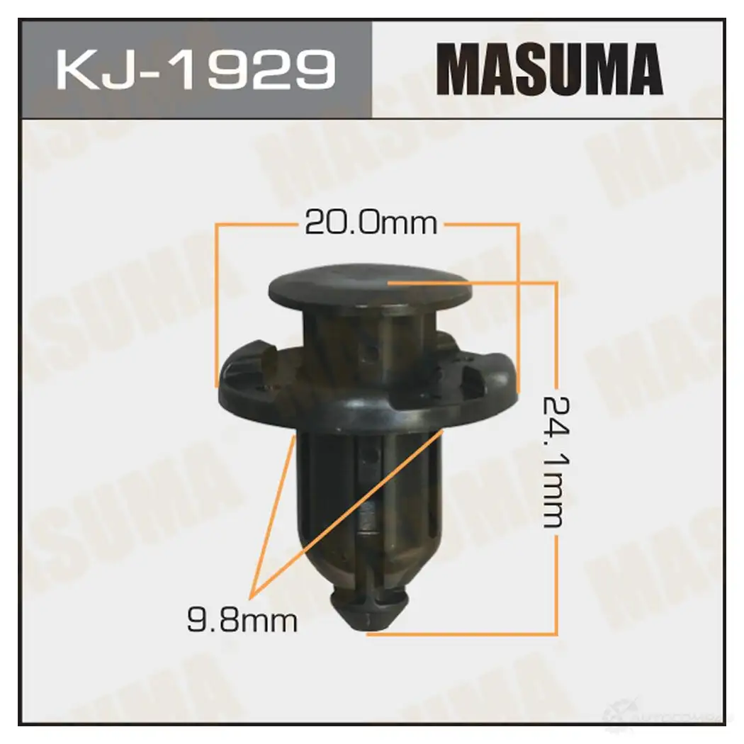 Клипса пластиковая MASUMA KJ-1929 KGH 3W6 1422886260
