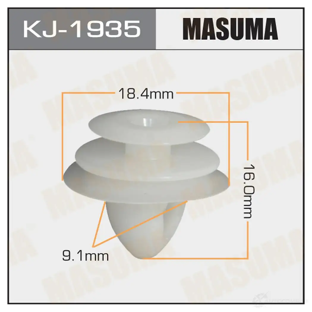 Клипса пластиковая MASUMA KJ-1935 1422887148 QSAC 90L