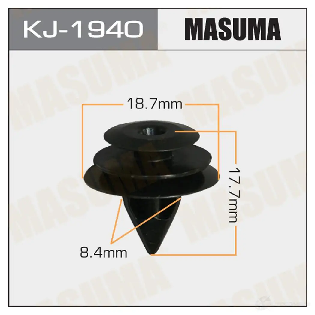 Клипса пластиковая MASUMA AZJW A KJ-1940 1422886255
