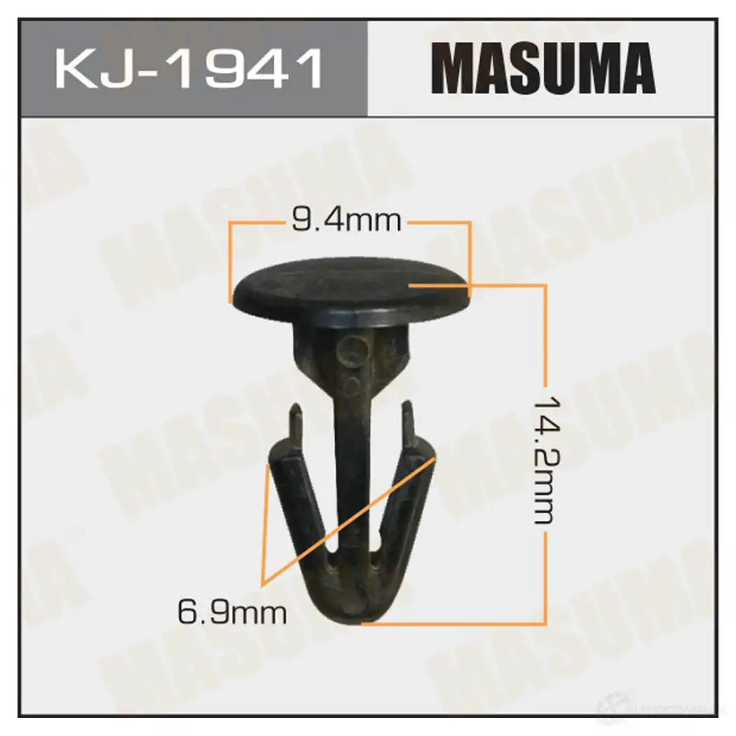 Клипса пластиковая MASUMA 1422887147 KJ-1941 U6 MH96