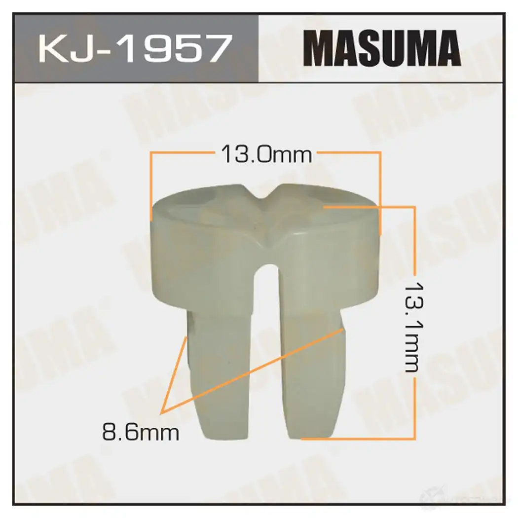 Клипса пластиковая MASUMA KJ-1957 19PRL U2 1422886249