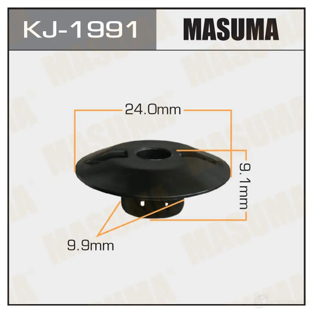 Клипса пластиковая MASUMA KJ-1991 HDO TDZ 1422886217