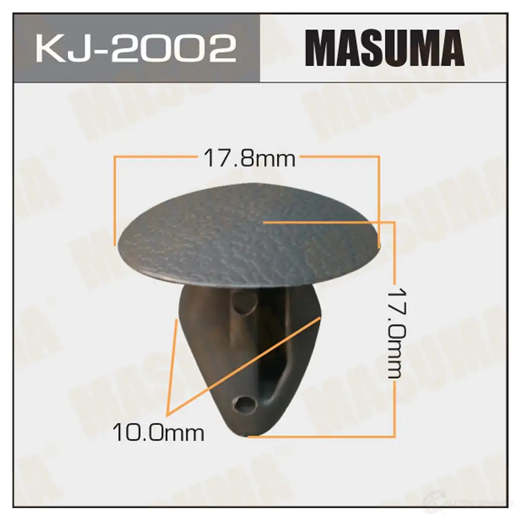 Клипса пластиковая MASUMA QI5ZZ A 1422886212 KJ-2002