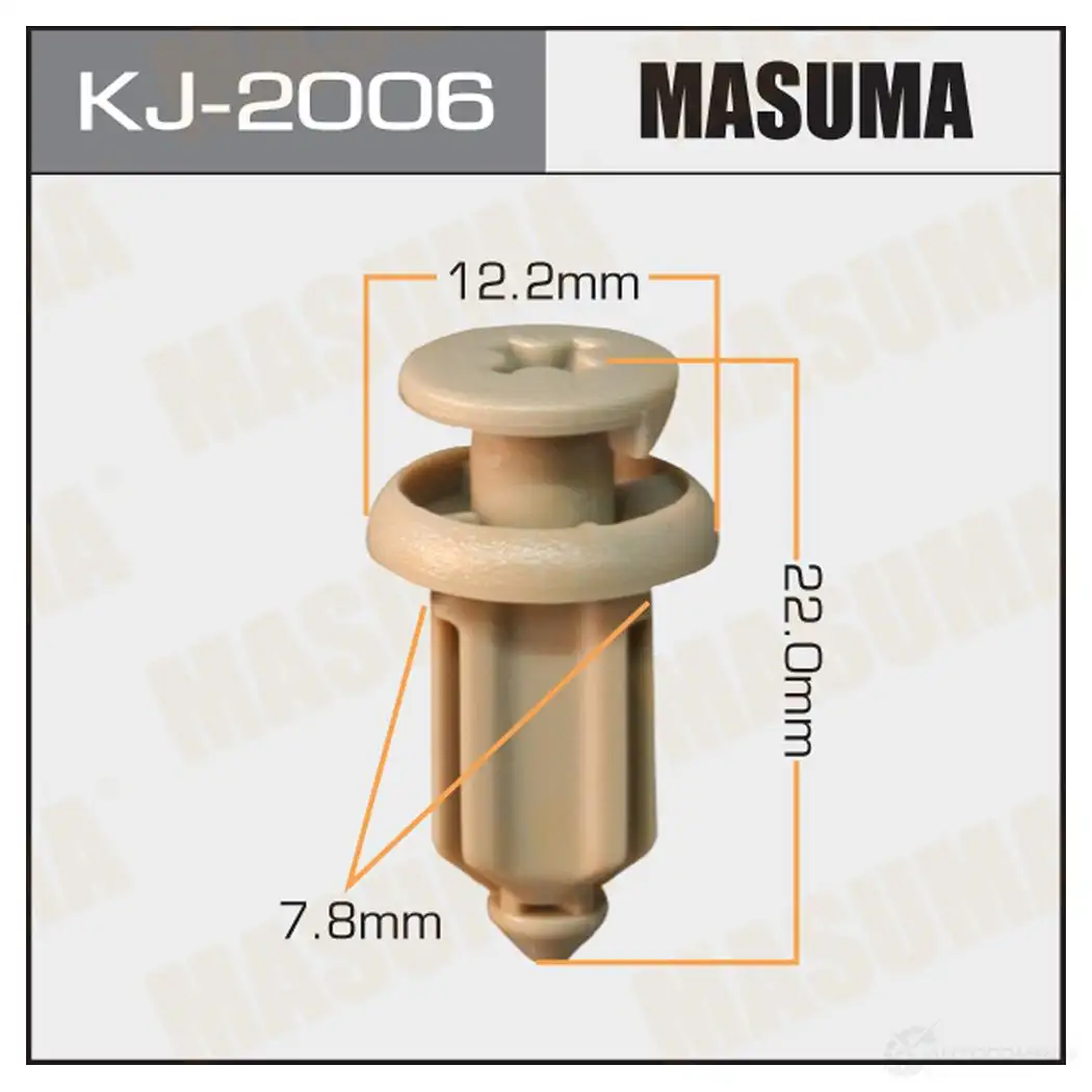 Клипса пластиковая MASUMA KJ-2006 TNH BO8 1422886210