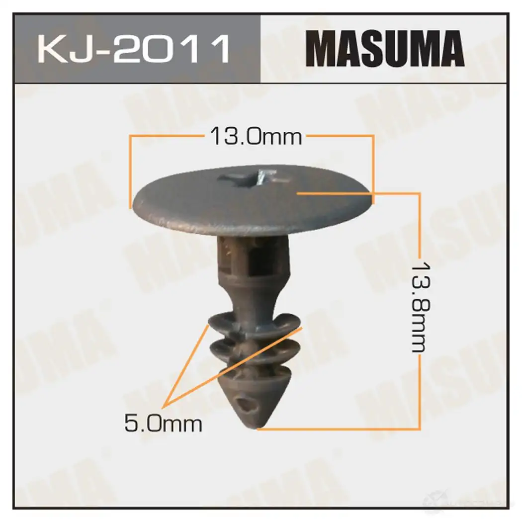 Клипса пластиковая MASUMA KJ-2011 TA 3VPH 1422886206