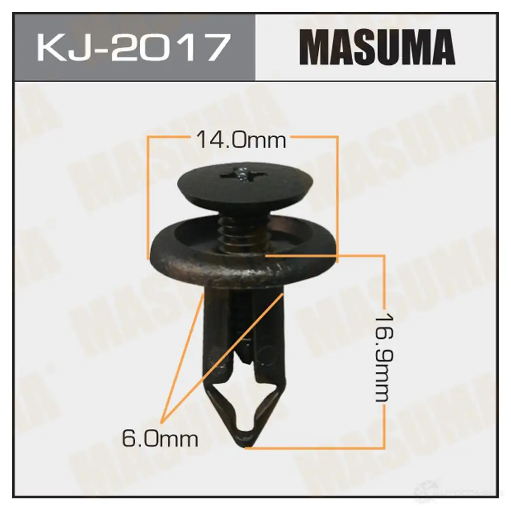 Клипса пластиковая MASUMA 1422886242 Z GJZWPU KJ-2017