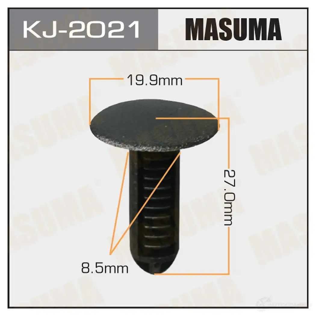Клипса пластиковая MASUMA 49B 2L KJ-2021 1422886241