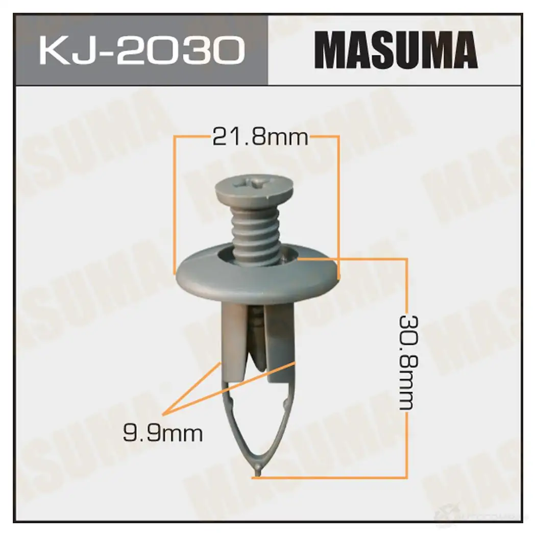 Клипса пластиковая MASUMA KJ-2030 48 31F 1422890024