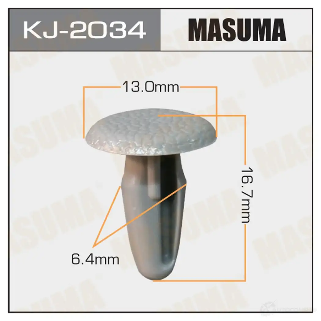 Клипса пластиковая MASUMA 1422886238 KJ-2034 TP TAO