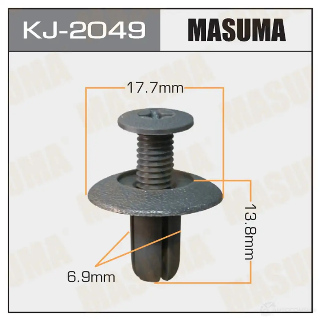 Клипса пластиковая MASUMA KJ-2049 J7983 L5 1422886229