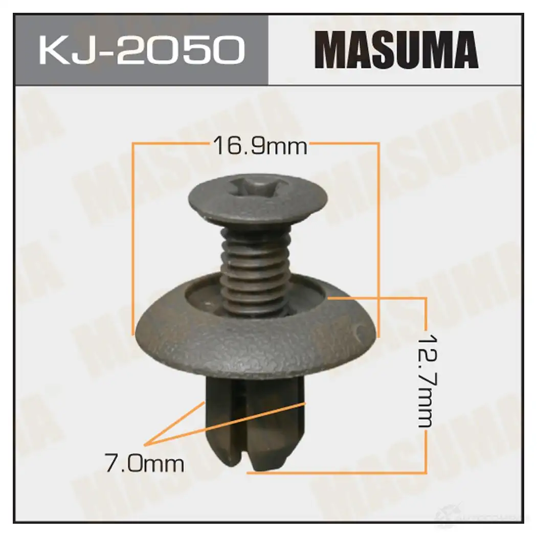 Клипса пластиковая MASUMA 8E GN01 KJ-2050 1422890029