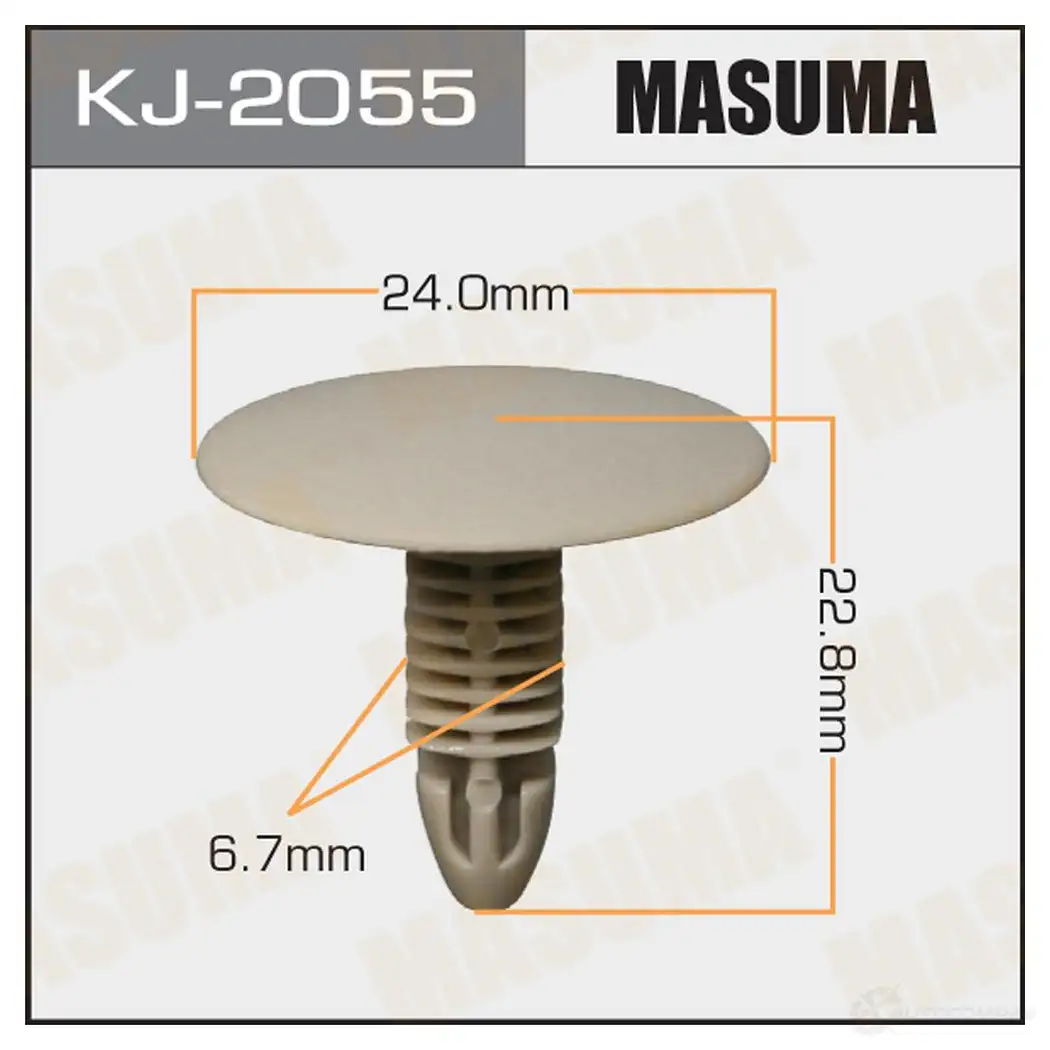Клипса пластиковая MASUMA M1ZPG LZ 1422890031 KJ-2055