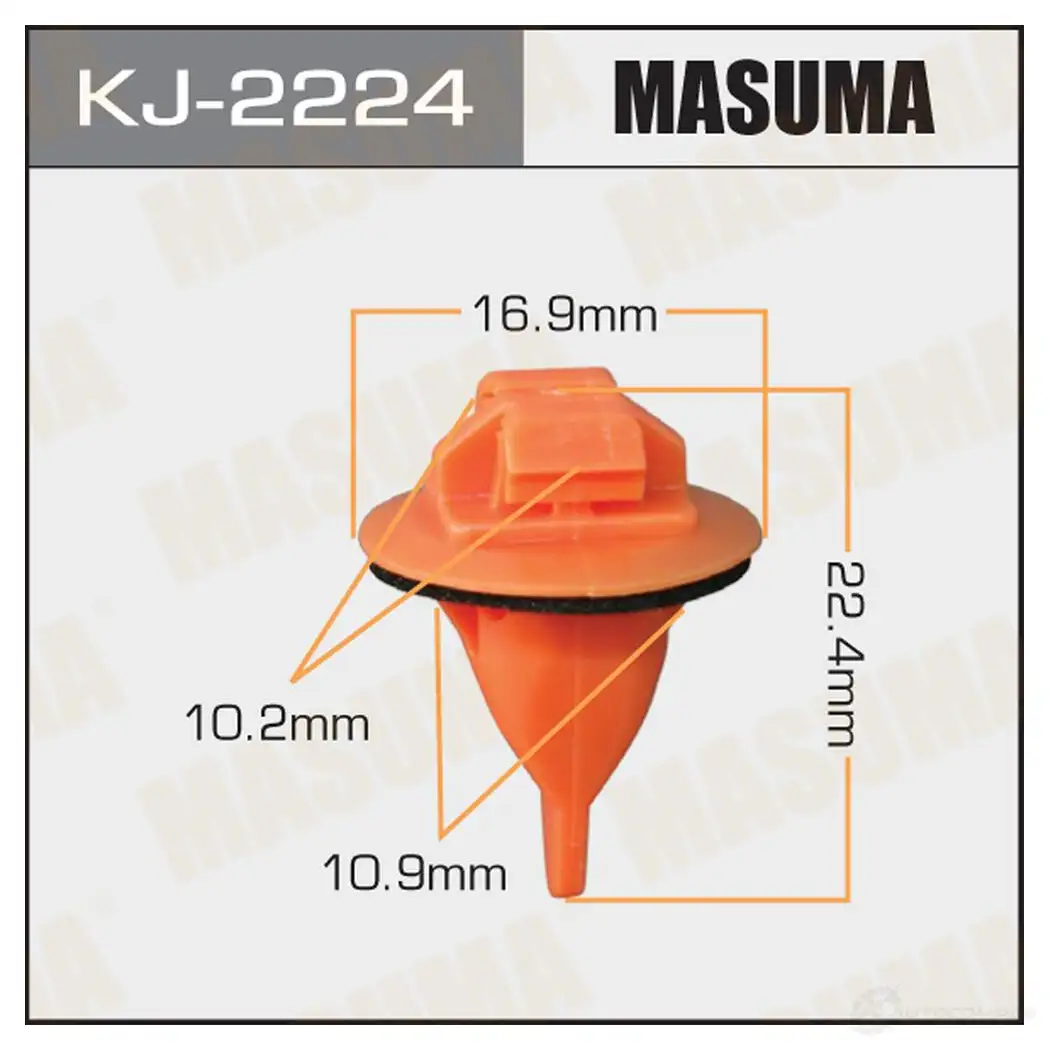 Клипса пластиковая MASUMA 1422886190 KJ-2224 8 EL55K