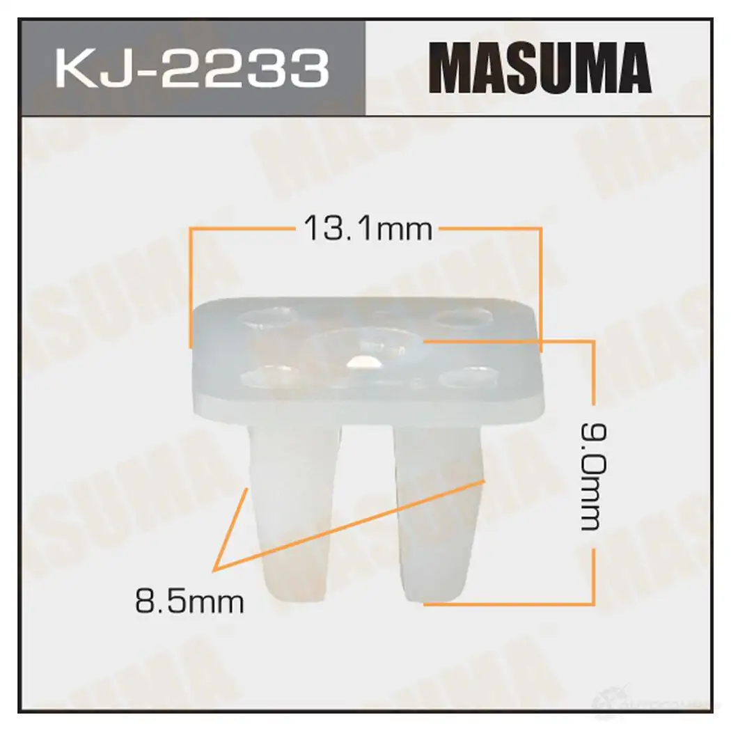Клипса пластиковая MASUMA KJ-2233 9KQ K4 1422884672