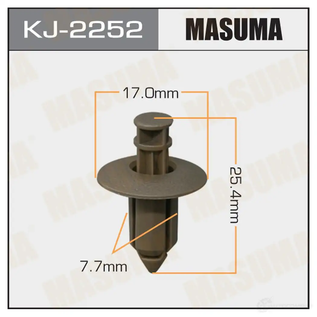 Клипса пластиковая MASUMA 1422884669 KJ-2252 AS3M I