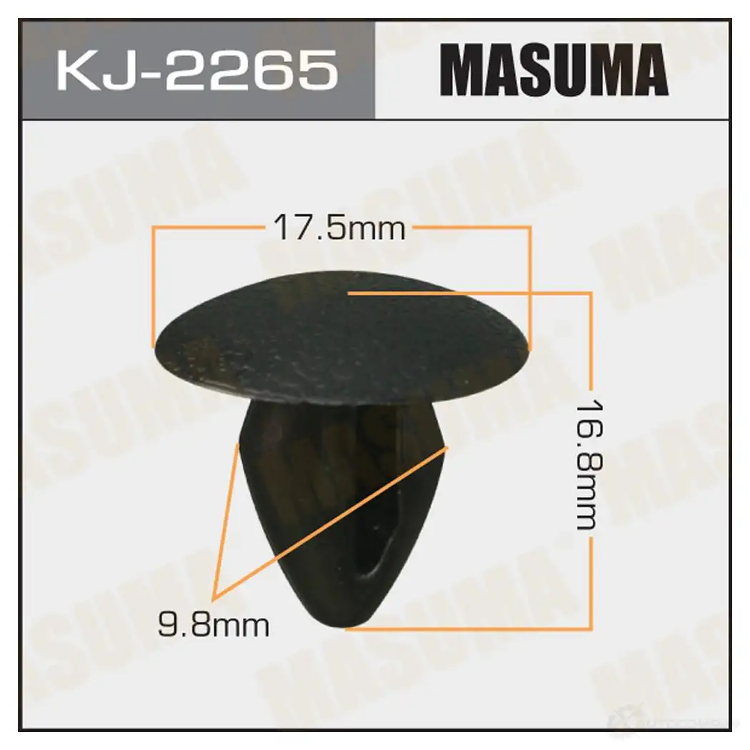 Клипса пластиковая MASUMA KJ-2265 1439697415 Y 15K6G0