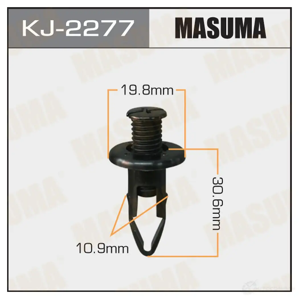 Клипса пластиковая MASUMA 1422890057 KJ-2277 J 62RFX4