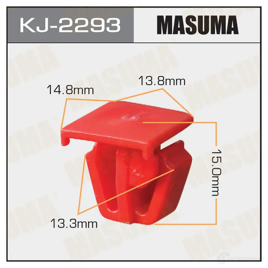 Клипса пластиковая MASUMA 1422884693 KJ-2293 COMES5 J