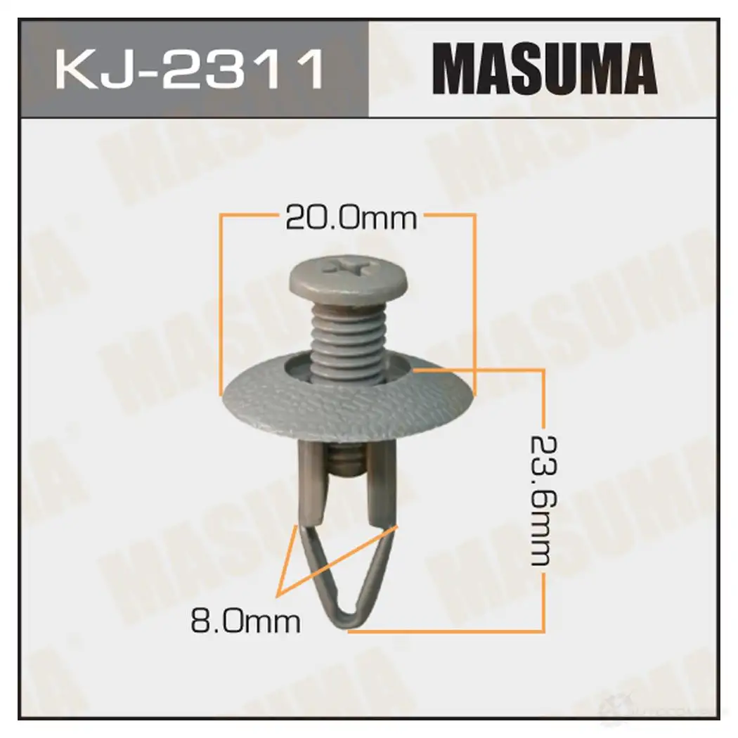 Клипса пластиковая MASUMA KJ-2311 4RZ ZML 1422885632