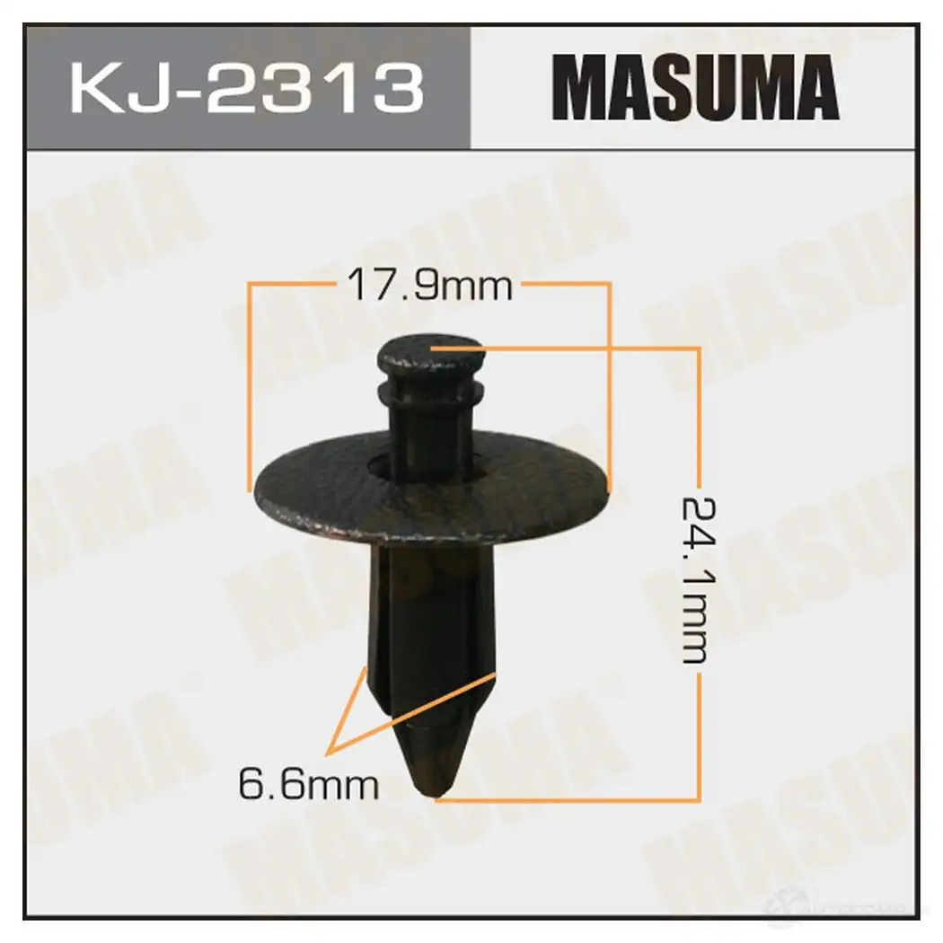 Клипса пластиковая MASUMA KJ-2313 1422885630 5B4 64P