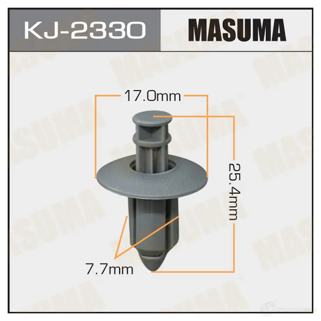 Клипса пластиковая MASUMA 1422885662 475RO T KJ-2330
