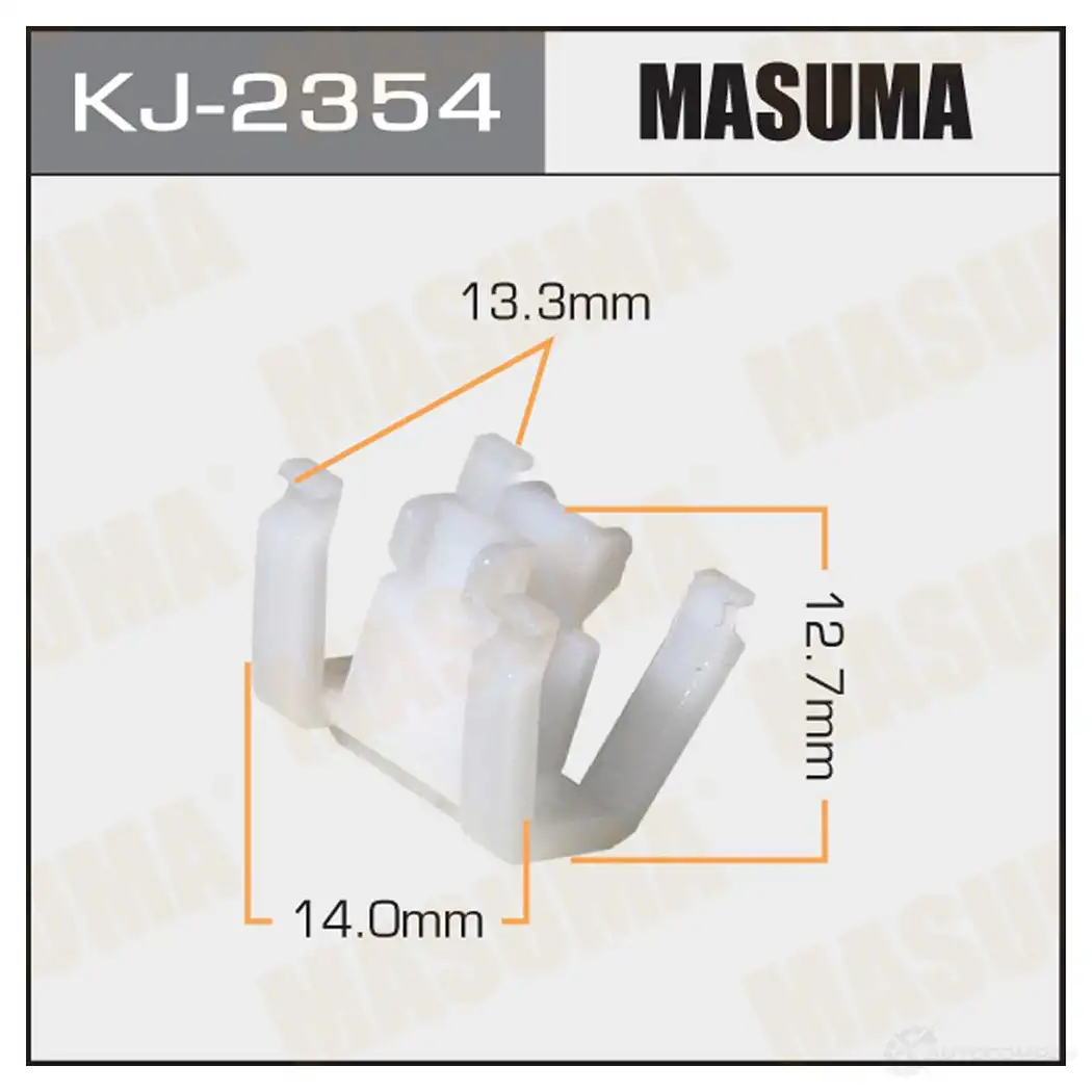 Клипса пластиковая MASUMA 1422885652 KJ-2354 L0QDEW 2