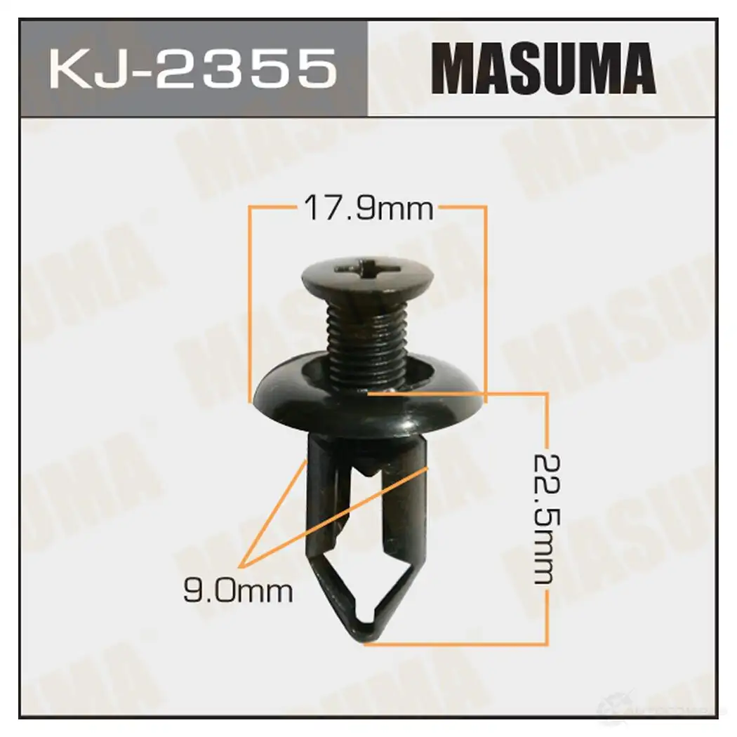 Клипса пластиковая MASUMA 1422885651 KJ-2355 Z HPK7DP