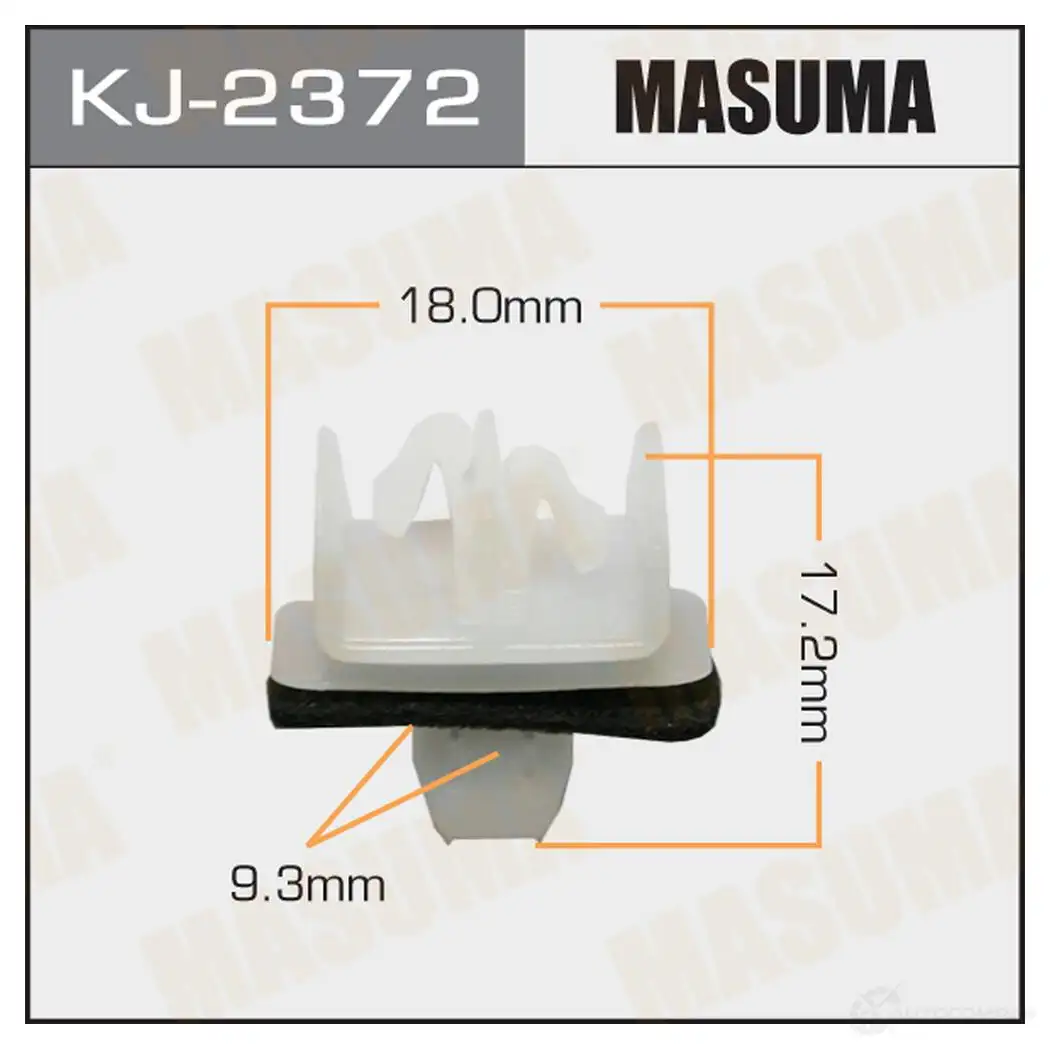 Клипса пластиковая MASUMA KJ-2372 1422886175 K MOUK