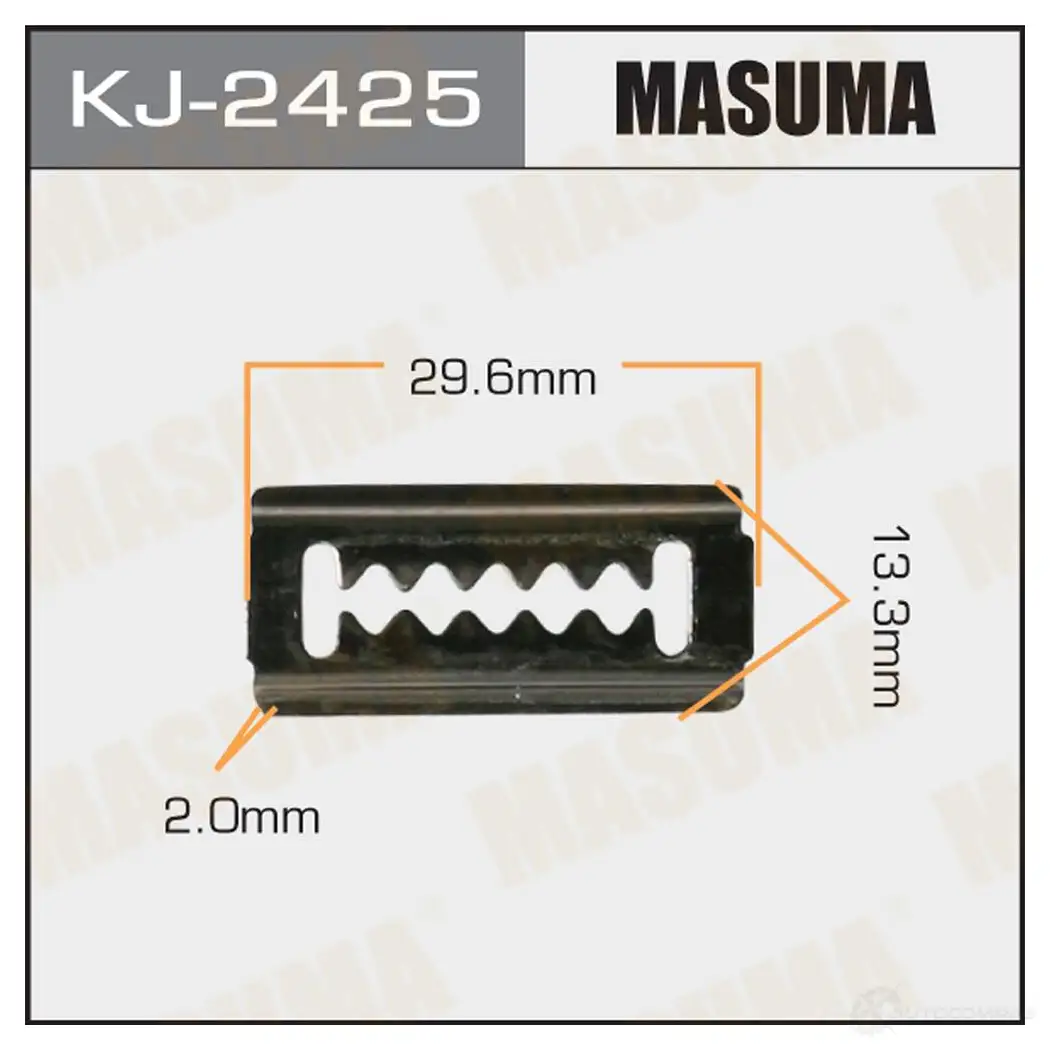 Клипса пластиковая MASUMA KJ-2425 O G528 1422884701