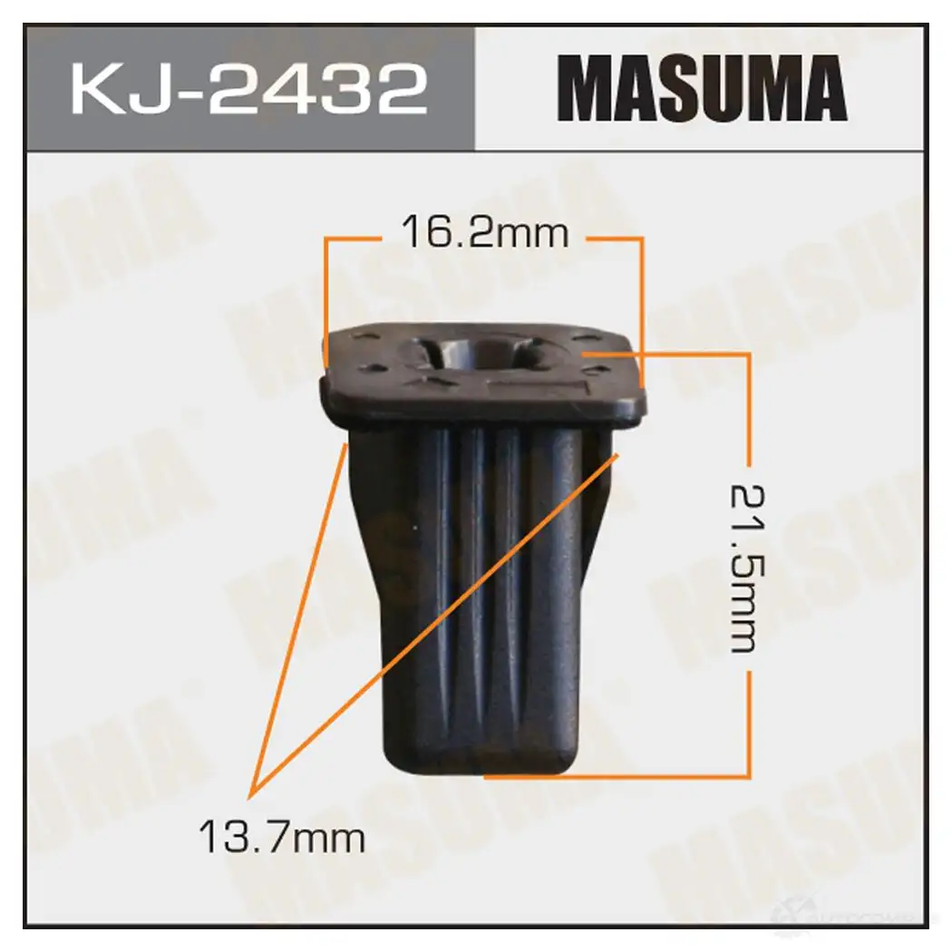 Клипса пластиковая MASUMA 1422884700 1 SUNIR KJ-2432