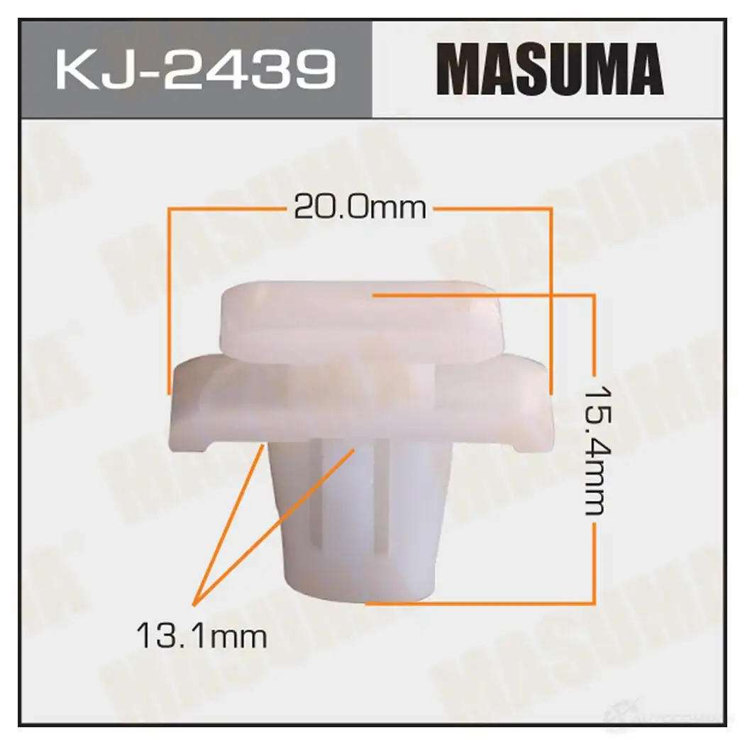 Клипса пластиковая MASUMA 1422886163 KJ-2439 MG4Q YON
