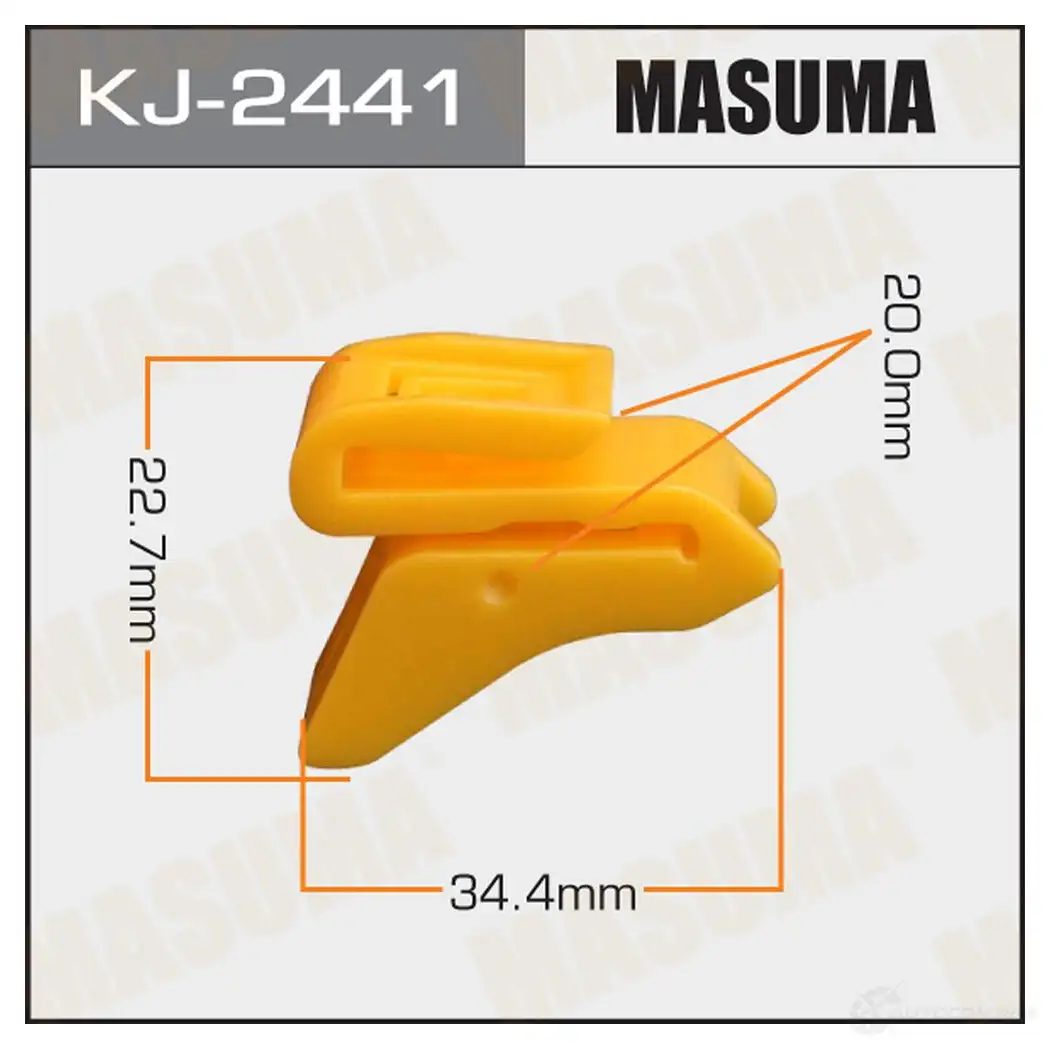 Клипса пластиковая MASUMA 1422887050 GQ ULOAF KJ-2441