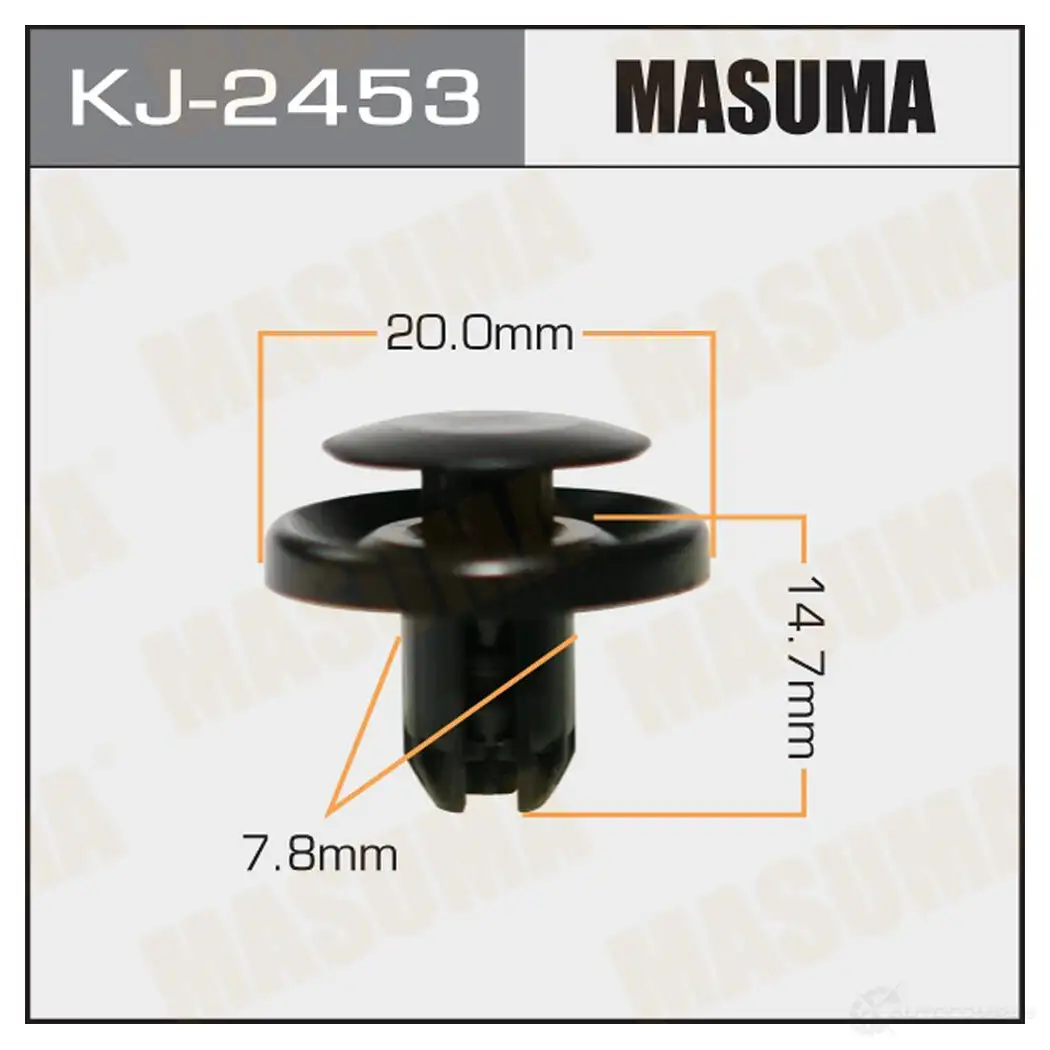 Клипса пластиковая MASUMA KJ-2453 ALX IBSS 1422886156