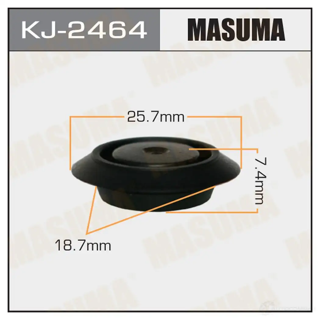 Клипса пластиковая MASUMA 1422886145 KJ-2464 DGMU C