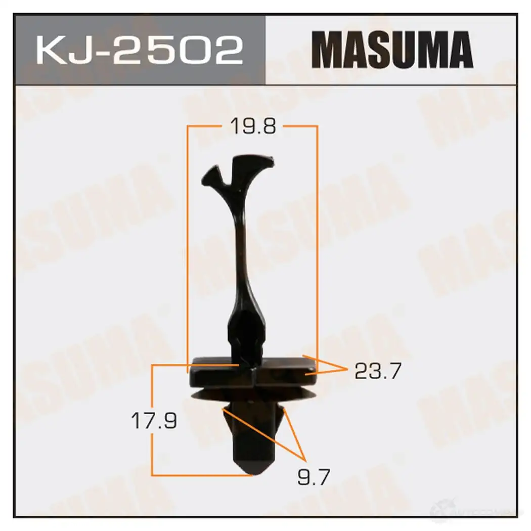 Клипса пластиковая MASUMA KJ-2502 XP XFMQ 1422886006