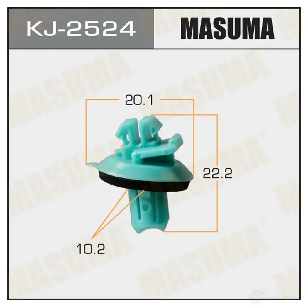 Клипса пластиковая MASUMA KJ-2524 TKBF BF 1422886969