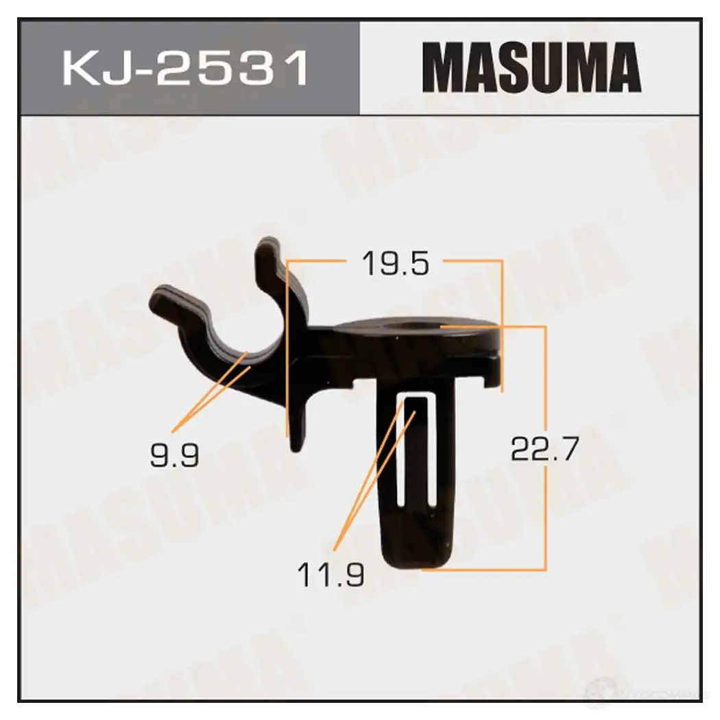 Клипса пластиковая MASUMA N RU84 KJ-2531 1422886962