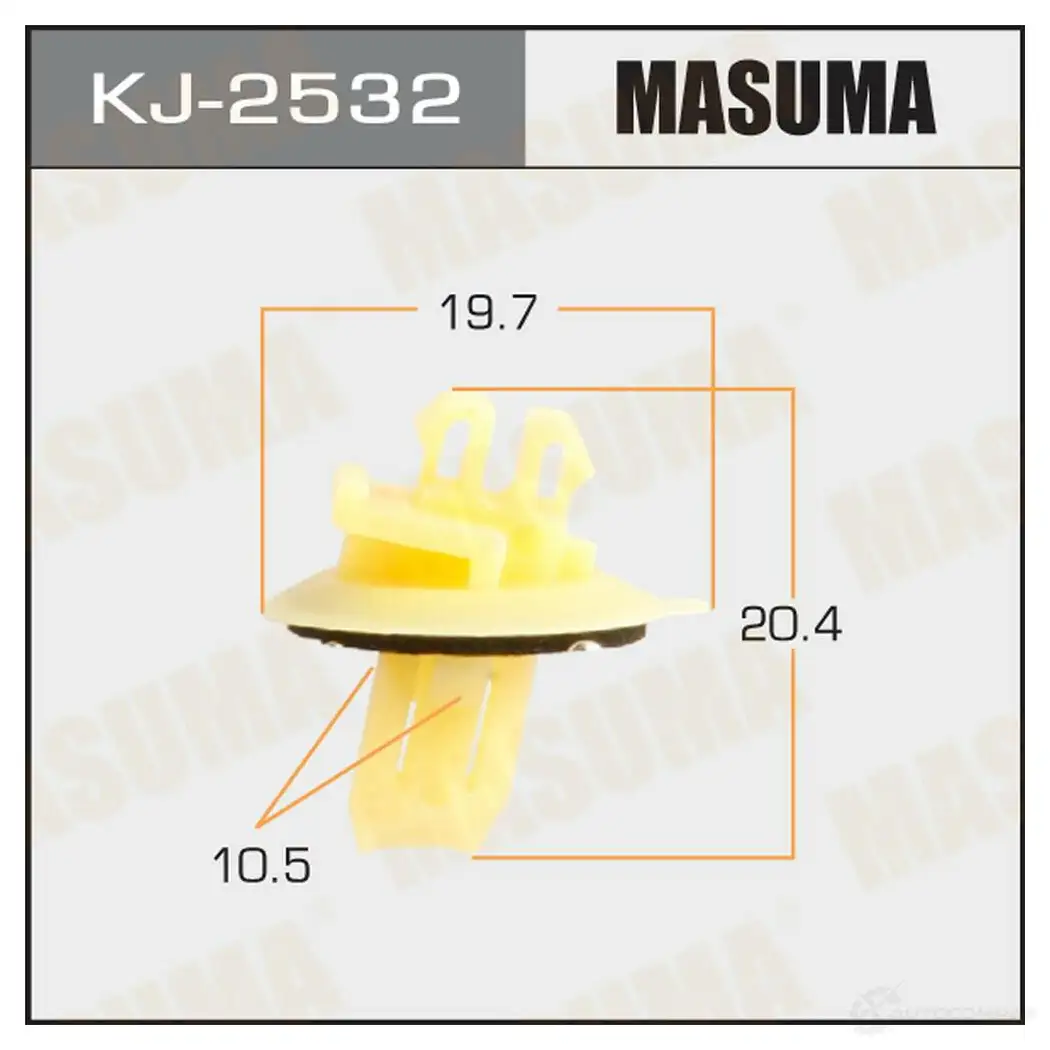 Клипса пластиковая MASUMA KJ-2532 1422886961 1 KI6FA