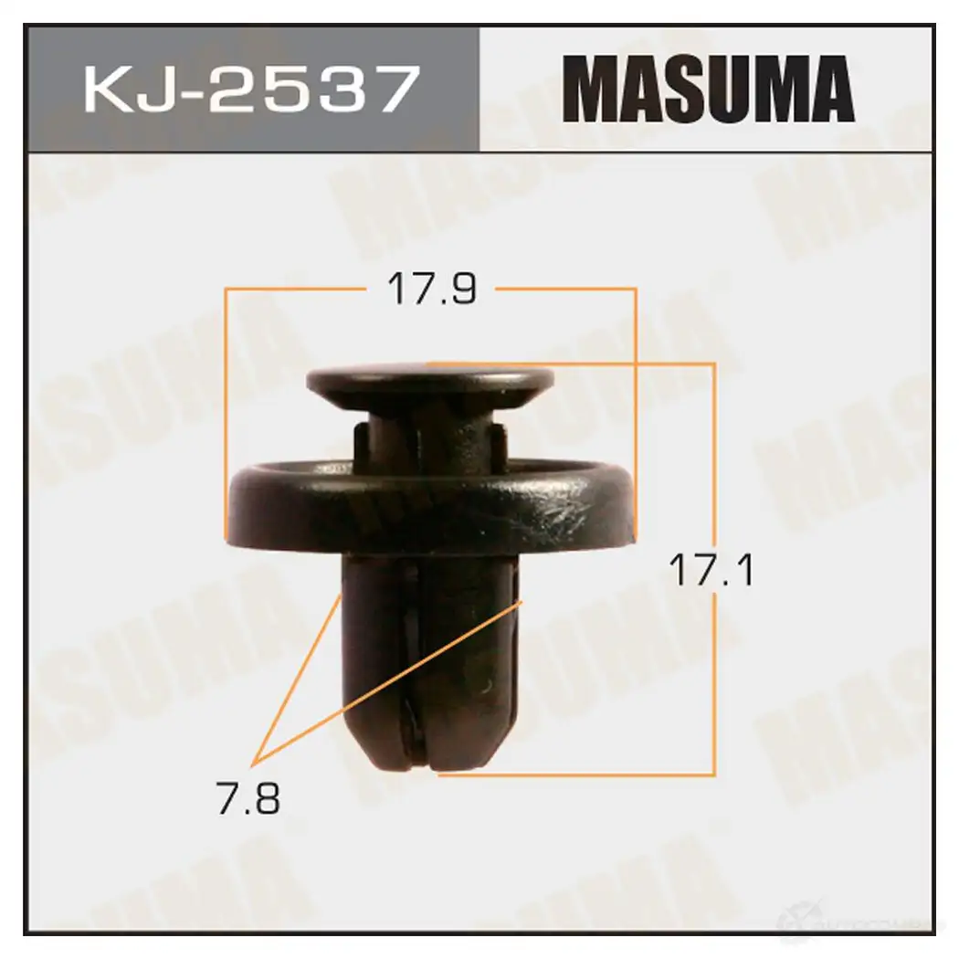 Клипса пластиковая MASUMA 1422886956 DCY N4BV KJ-2537