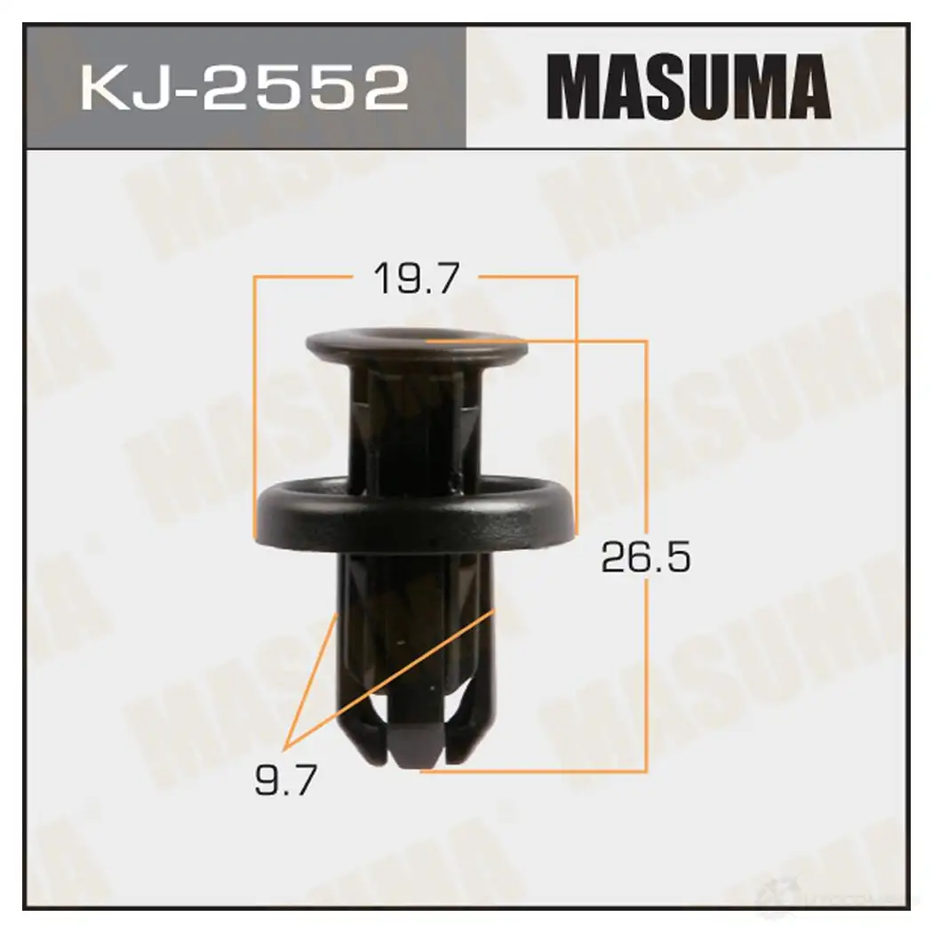 Клипса пластиковая MASUMA STWJ LS 1422886903 KJ-2552