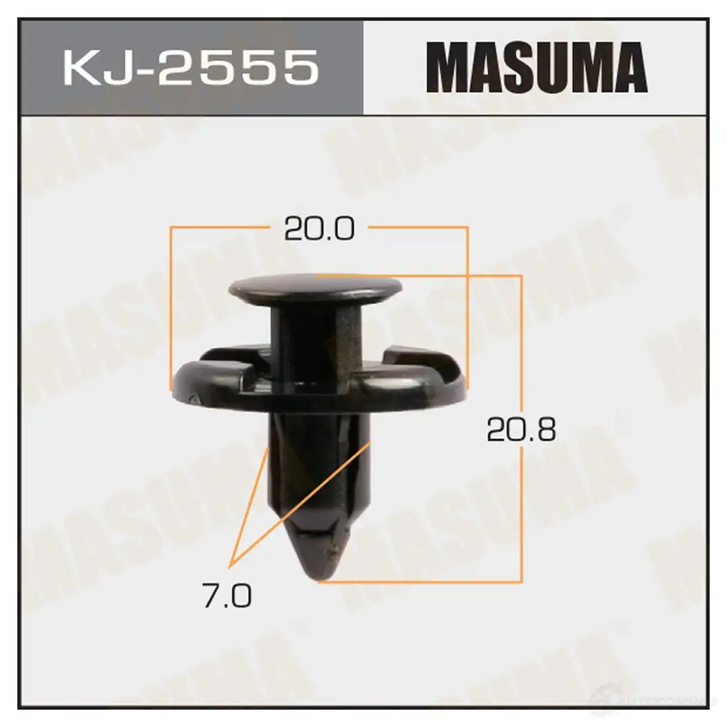 Клипса пластиковая MASUMA 1422886900 KJ-2555 1H0 FT