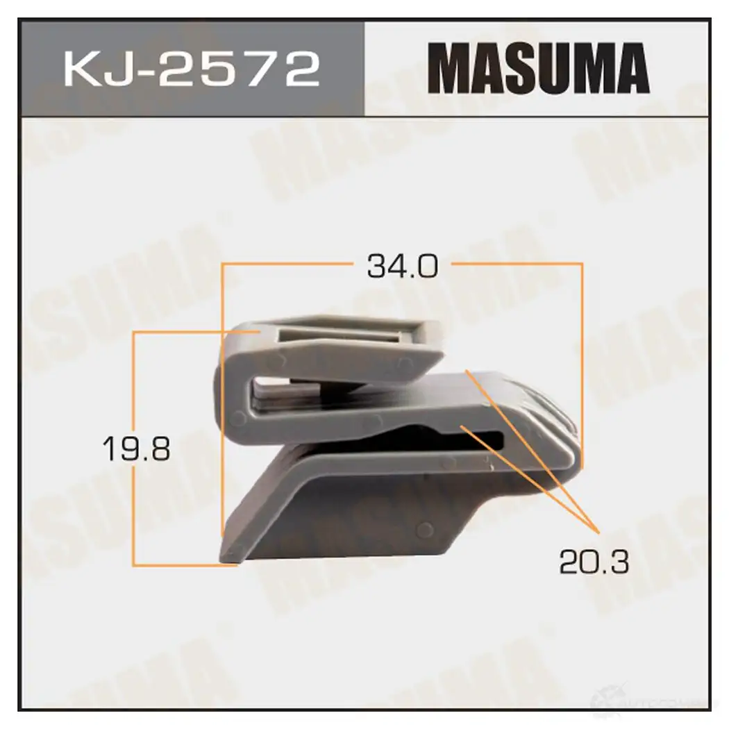 Клипса пластиковая MASUMA 1422886923 4 R1OPC0 KJ-2572