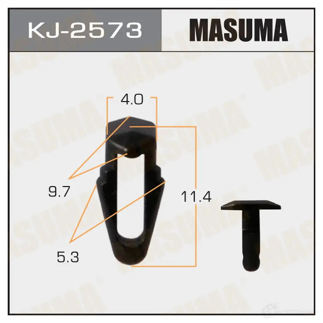 Клипса пластиковая MASUMA MN8MQ 4 KJ-2573 1422886922
