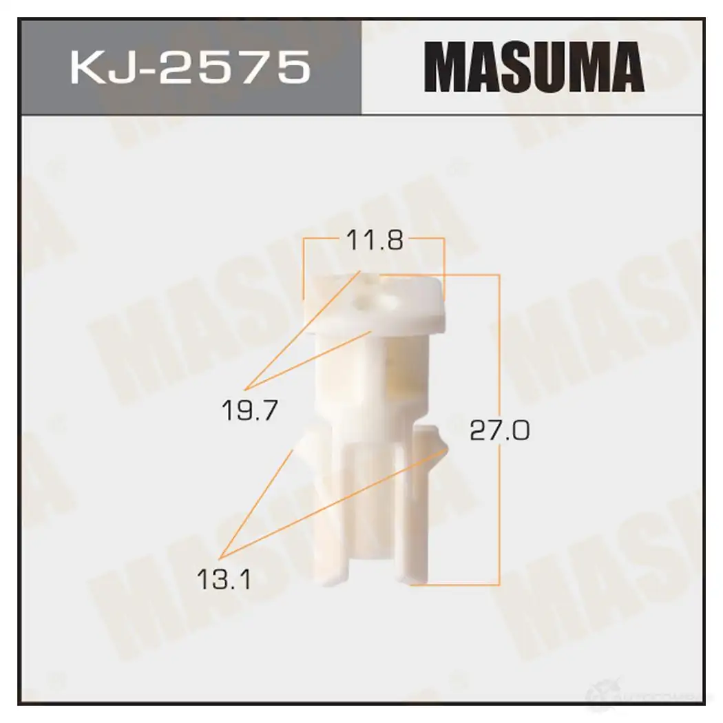 Клипса пластиковая MASUMA 1422886920 KJ-2575 U D1YB7