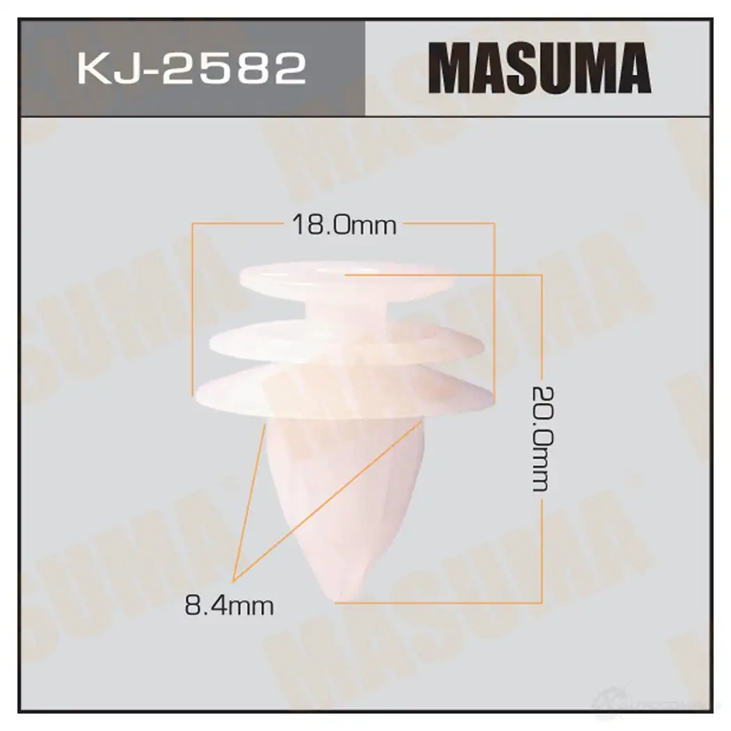 Клипса пластиковая MASUMA KJ-2582 1422888188 LHPQRM T